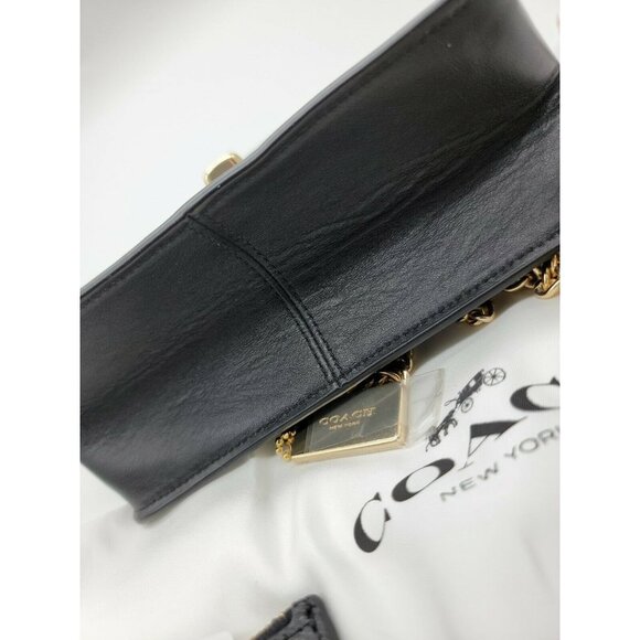 COACH Custom Made Small Turnlock Chain Crossbody STUDS APPLIQUE 3PC - Picture 9 of 12